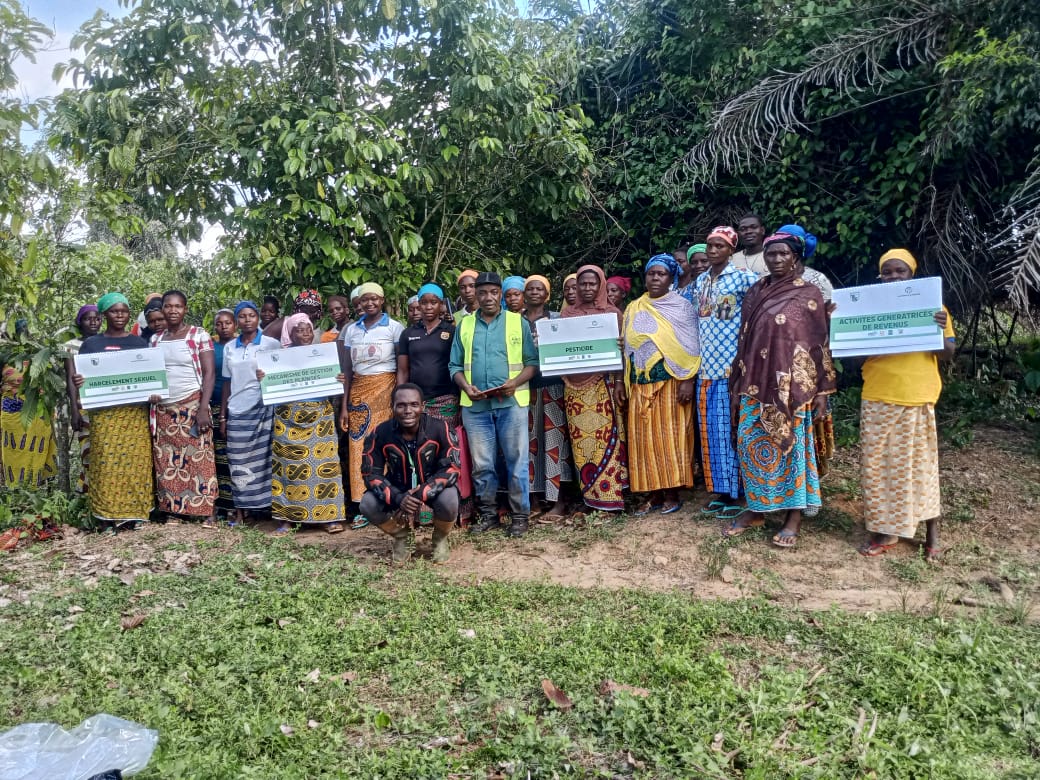 Mission de sensibilisation dans l'agro-forêt des Rapides Grah Sud